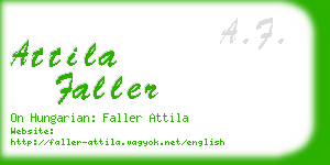 attila faller business card